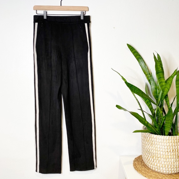 Astars | Lbc Vegan Suede Jogger Track Pants w/ Side Stripes Sz. S - Picture 4 of 12